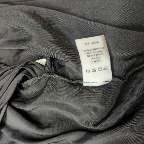 Universal Standard Marano Cooling Stretch Cupro Wrap Top Black XL 26 28 - Picture 11 of 14
